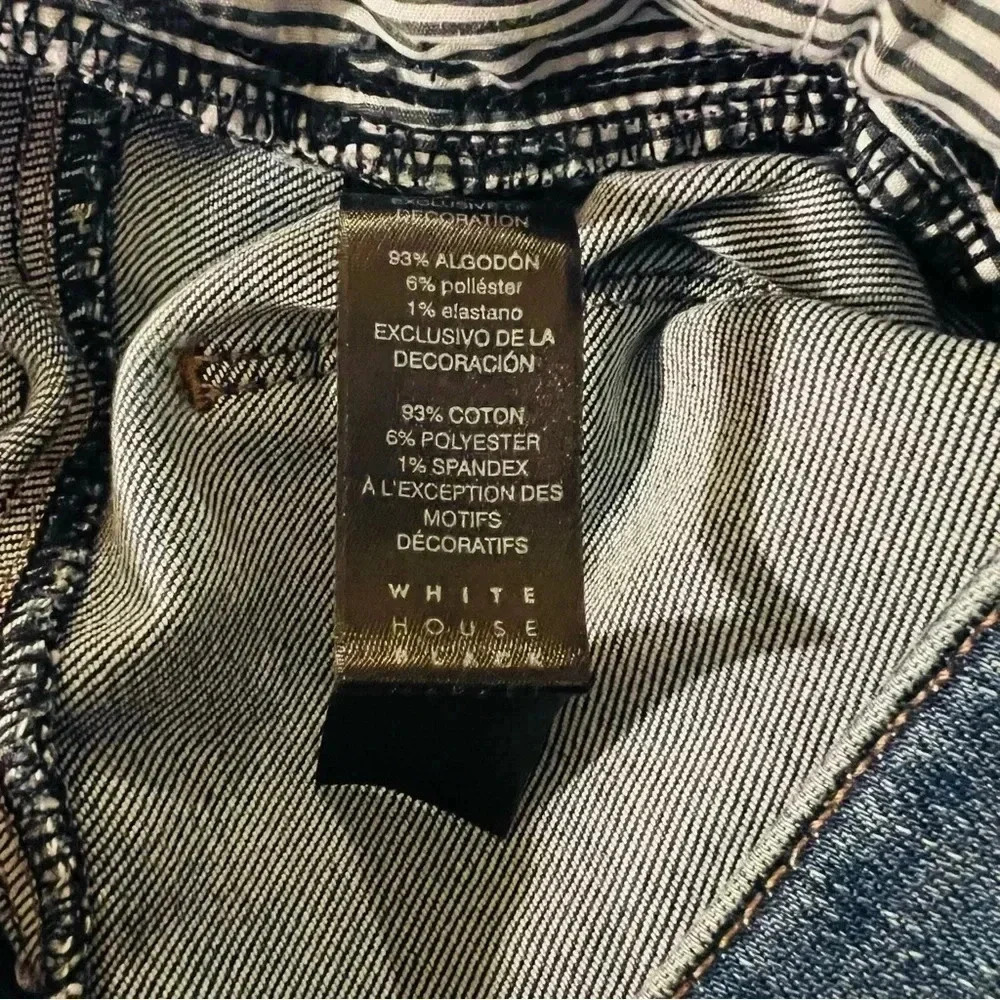 White House Black Market Skinny Crop Jeans - embroidered floral - Picture 10 of 15